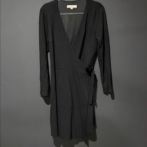 Loft Black Wrap Dress
